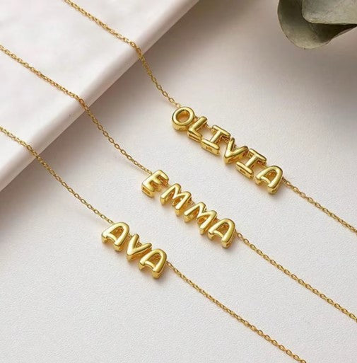 Custom Message Necklace – Words of Love, Strength & Joy