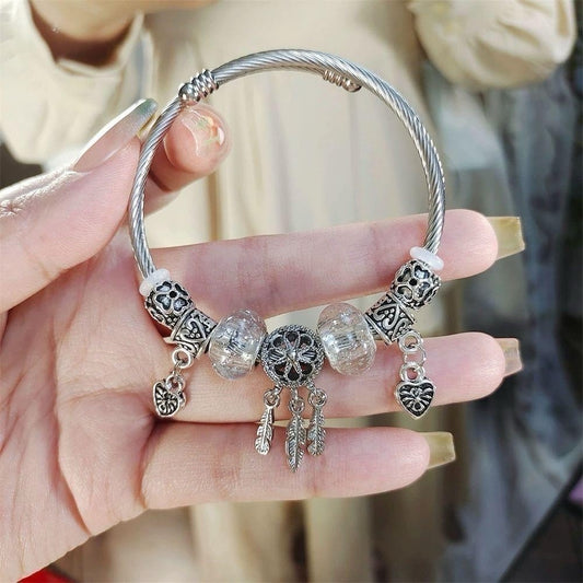 925 Sterling Silver Dreamcatcher Moonstone Bracelet Womens Girls Gifts UK