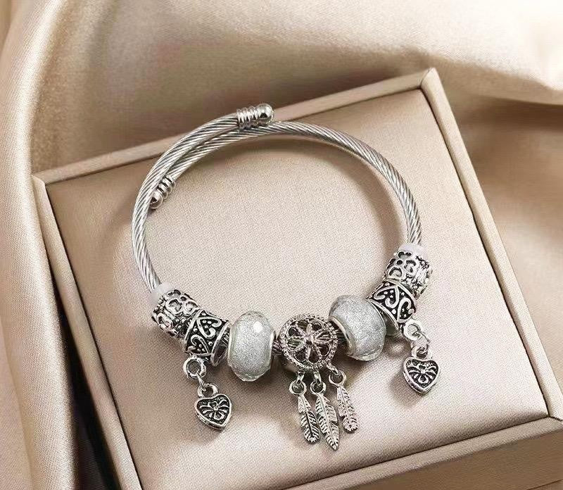 925 Sterling Silver Dreamcatcher Moonstone Bracelet Womens Girls Gifts UK